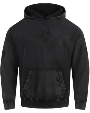 Pro Standard X New York Knicks Enzyme-Wash Hoodie - Blue