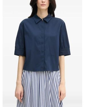 Joop! Short Sleeve Collared Shirt - Blue