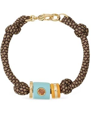 Roxanne Assoulin Cylinder Cord Bracelet - Metallic