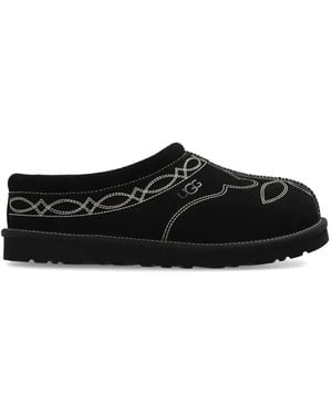 UGG Tasman Western Suede Slippers - Black