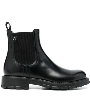 Ferragamo Botas chelsea con paneles elásticos - Negro