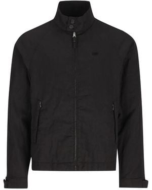 Massimo Osti Studio Raglan-Sleeve High-Neck Jacket - Black