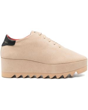Stella McCartney Lace-up platform sneakers - Natur