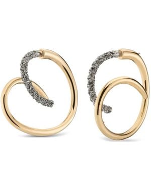 DEMARSON New York Bowery Hoop-Design Earrings - Metallic