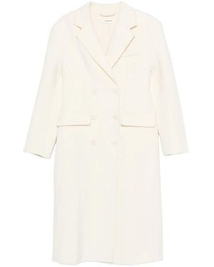 P.A.R.O.S.H. Double-Breasted Coat - Natural