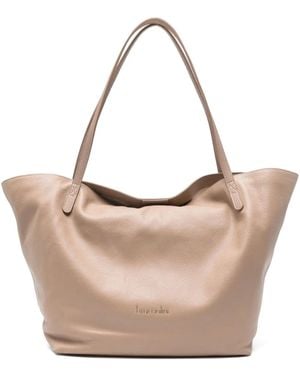 Braccialini Leather Tote Bag - ナチュラル