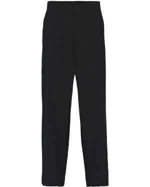 Prada Drawstring Wide-Leg Trousers - Black