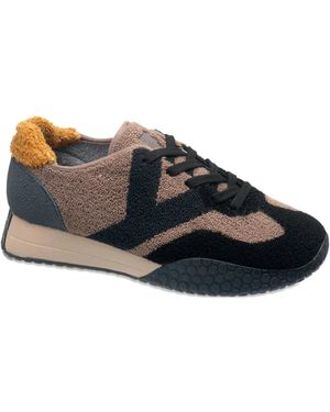 Kèh-Noo Panelled-Design Trainers - Black