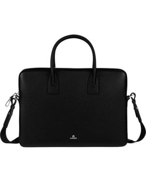 Aigner Portadocumenti Mica Medio - Nero