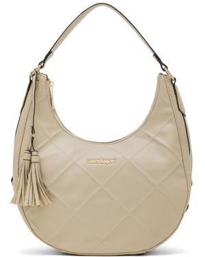 Laura Biagiotti Bolso Shopper Acolchado Con Borla - Neutro