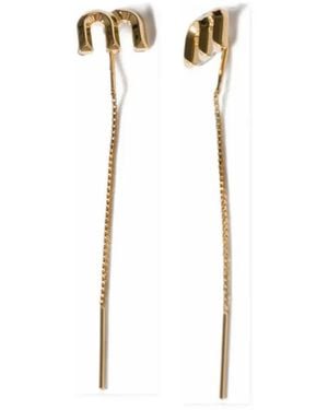 Miu Miu Metal Earrings - Metallic