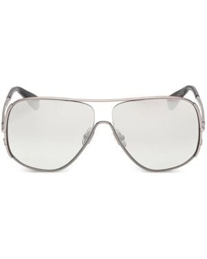 Max Mara Eyewear Pilot-Frame Sunglasses - White