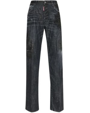 DSquared² Vaqueros Con Efecto Envejecido - Azul