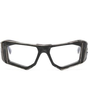 Kuboraum Occhiali Mask F6 Geometrici - Nero
