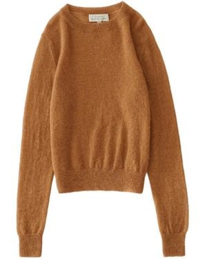 Studio Nicholson Eyla Ribbed-Trim Jumper - Brown