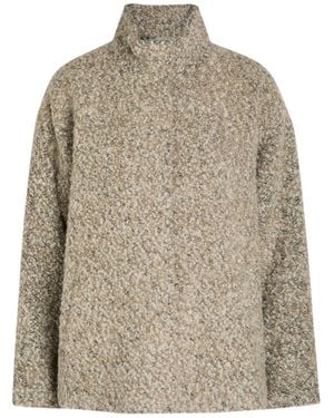 Eileen Fisher Chaqueta Con Cuello Alzado - Neutro