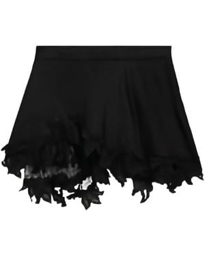 Isabel Marant Reana Lace-Trimmed Skirt - Black