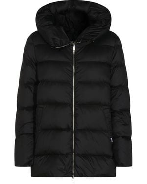 Add Hooded Zip Coat - Black