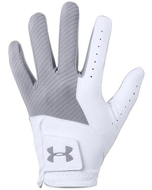 Under Armour Medal Golf Glove - White