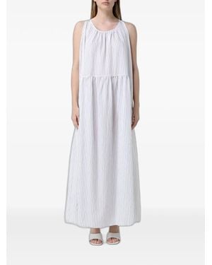 MEIMEIJ Striped Maxi Dress - White