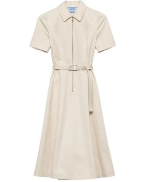 Prada Cotton Chino Dress - Natural