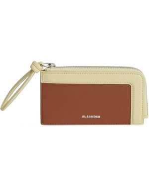 Jil Sander Giro Coin Purse Small - Brown