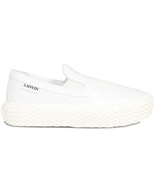 Lanvin Round-Toe Trainers - White