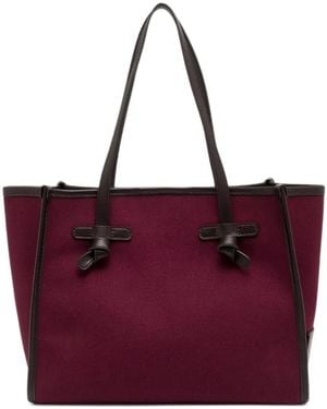 Gianni Chiarini Marcella Canvas Shoulder Bag - Purple