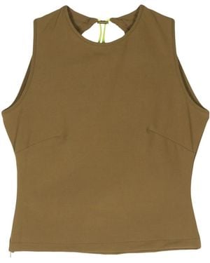 Sunnei Cut-Out Backless Top - Green