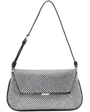 AMINA MUADDI Mini Ami Crystal Shoulder Bag - Gray
