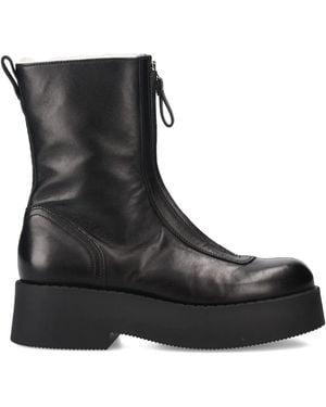 Premiata Zip Platform Boots - Black