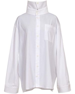 Natasha Zinko Stand-Up Collar Shirt - White