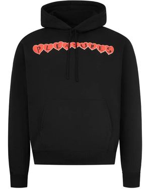 Pleasures Graphic-Print Hoodie - Black