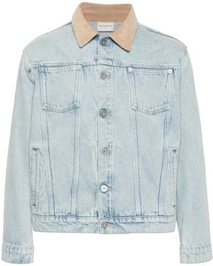 Drole de Monsieur La Vest Jean Délavée Denim Jacket - Blue