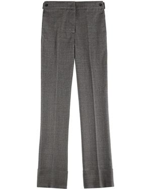 Tod's Pressed-Crease Straight-Leg Pants - Gray