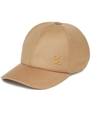 Billionaire Logo Plaque Cap - Natural