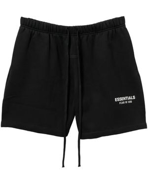 Essentials X Fear Of God Shorts Mit Logo-Print - Schwarz