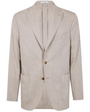 Boglioli Wool Blazer - Natural