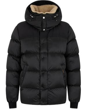 Moorer Hooded Padded Coat - Black