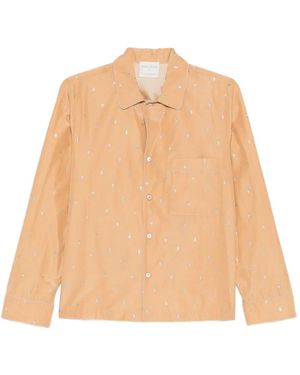 forte_forte Embellished Pocket Shirt - Natural