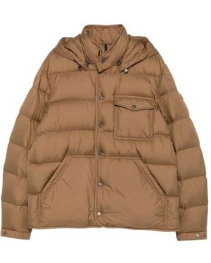 Moncler Gesteppte Tygid Kapuzenjacke - Braun