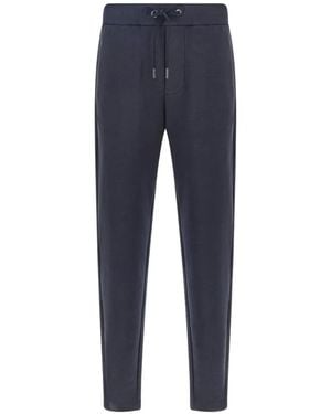 Paul & Shark Drawstring Fleece Track Trousers - Blue