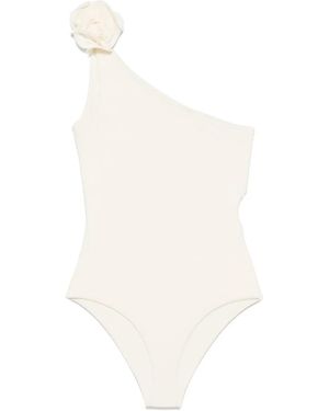 Magda Butrym カットアウト ワンショルダー水着 - ホワイト