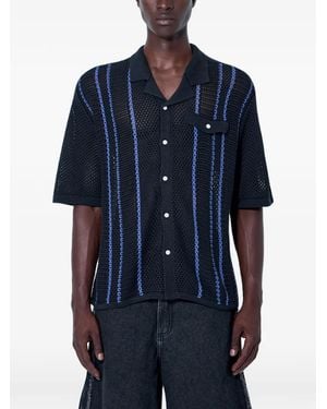 Vans Open-Knit Short-Sleeve Shirt - Blue