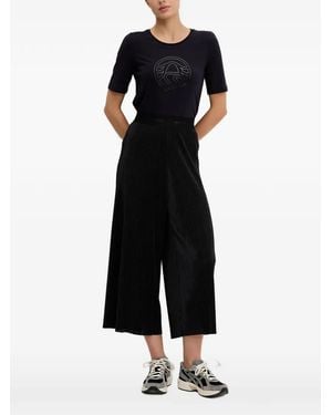Sportalm T-Shirt Strassé À Logo Imprimé - Black