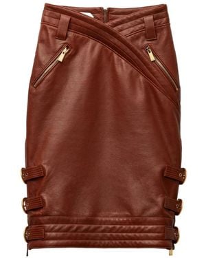 Versace Nappa Midi Skirt - Brown