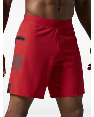 Reebok Short De Sport À Imprimé Graphique - Red