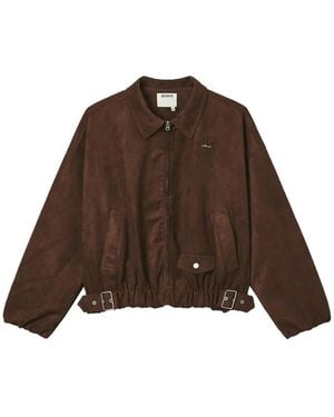 Musium Div. Logo-Patch Buckled Jacket - Brown