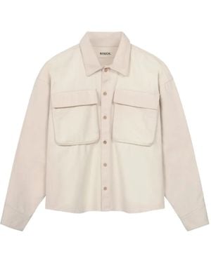 ROUGH Button-Up Utility Shirt - White