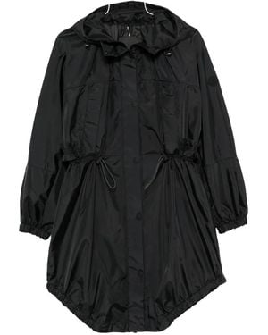Moncler Hooded Drawstring Jacket - Black
